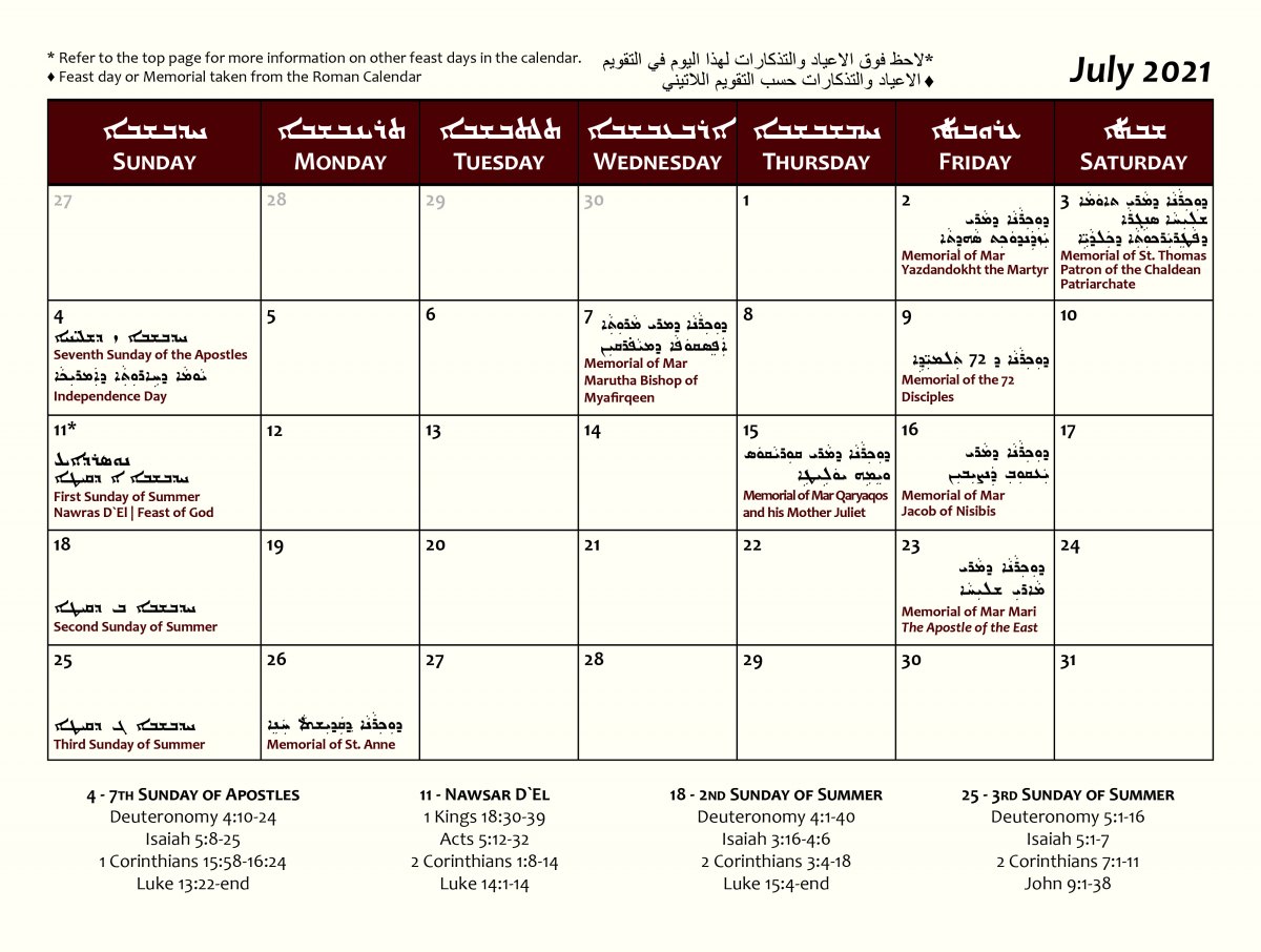 Chaldean Catholic Diocese of St Peter the Apostle Page 2 Official